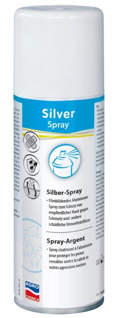 Kerbl Aluminiowy Spray Do Ochrony Skóry Silver Spray 200ml