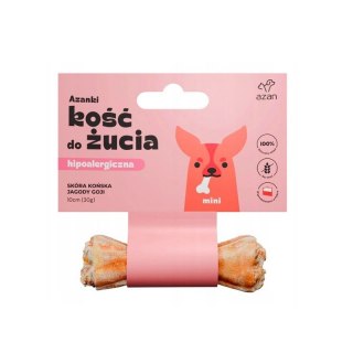 AZANKI Kość Do Żucia Ze Skóry Jelenia I Końskiej Mini 10cm