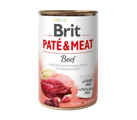 Brit Pate & Meat Z Wołowiną 400g