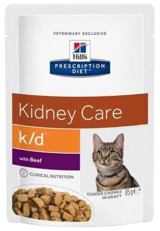 Hill's PD Prescription Diet Feline k/d Kidney Care Wołowina 85g