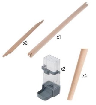 Zolux Klatka Neo Jili Dla Ptaków H80 Czarna