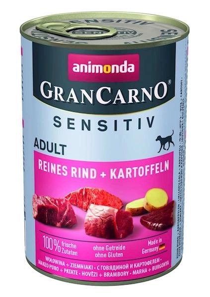 Animonda GranCarno Sensitiv Adult Dog Wołowina I Ziemniaki 400g