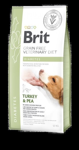 Brit Grain Free Veterinary Diet Dog Diabetes Indyk Z Groszkiem 2kg