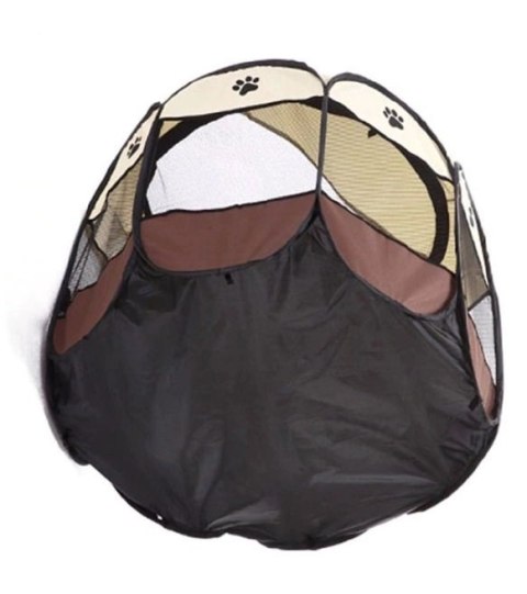 Leobert Sp. Z O. o. Składany Kojec Legowisko Klatka Dla Psa Kota Brązowy 74x74x43cm