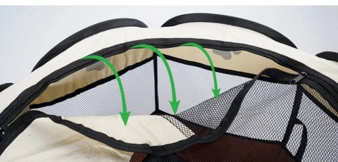 Leobert Sp. Z O. o. Składany Kojec Legowisko Klatka Dla Psa Kota Brązowy 74x74x43cm