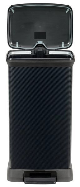 Curver Kosz Na Śmieci Z Pedałem Metalizowany Czarny 50l