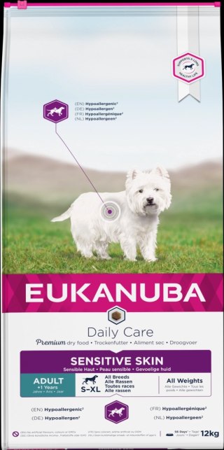 Eukanuba Daily Care Adult Sensitive Skin 12kg