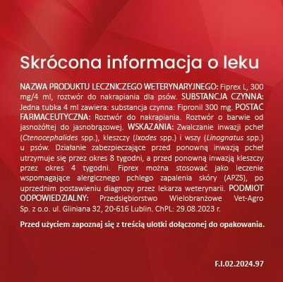 Vet-Agro Fiprex L 4ml