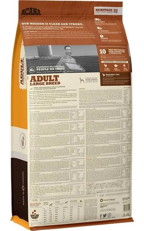 Acana Heritage Adult Large Breed 17kg