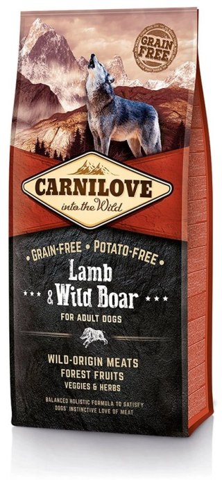 Carnilove Lamb & Wild Boar For Adult 12kg
