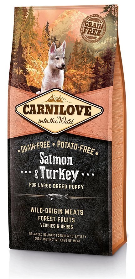 Carnilove Salmon & Turkey For Large Breed Puppy 12kg